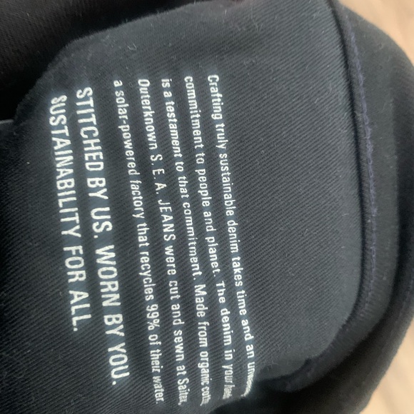 NWOT Outerknown Organic Black Skinny Jeans - Picture 5 of 5